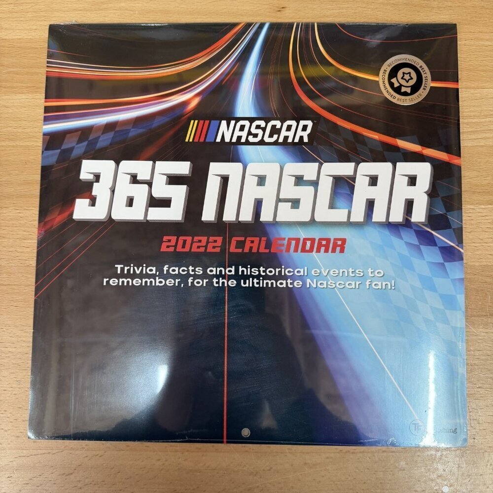 2022 NASCAR Facts and Trivia Wall Calendar 365 NASCAR Collectible NEW! SEALED!!